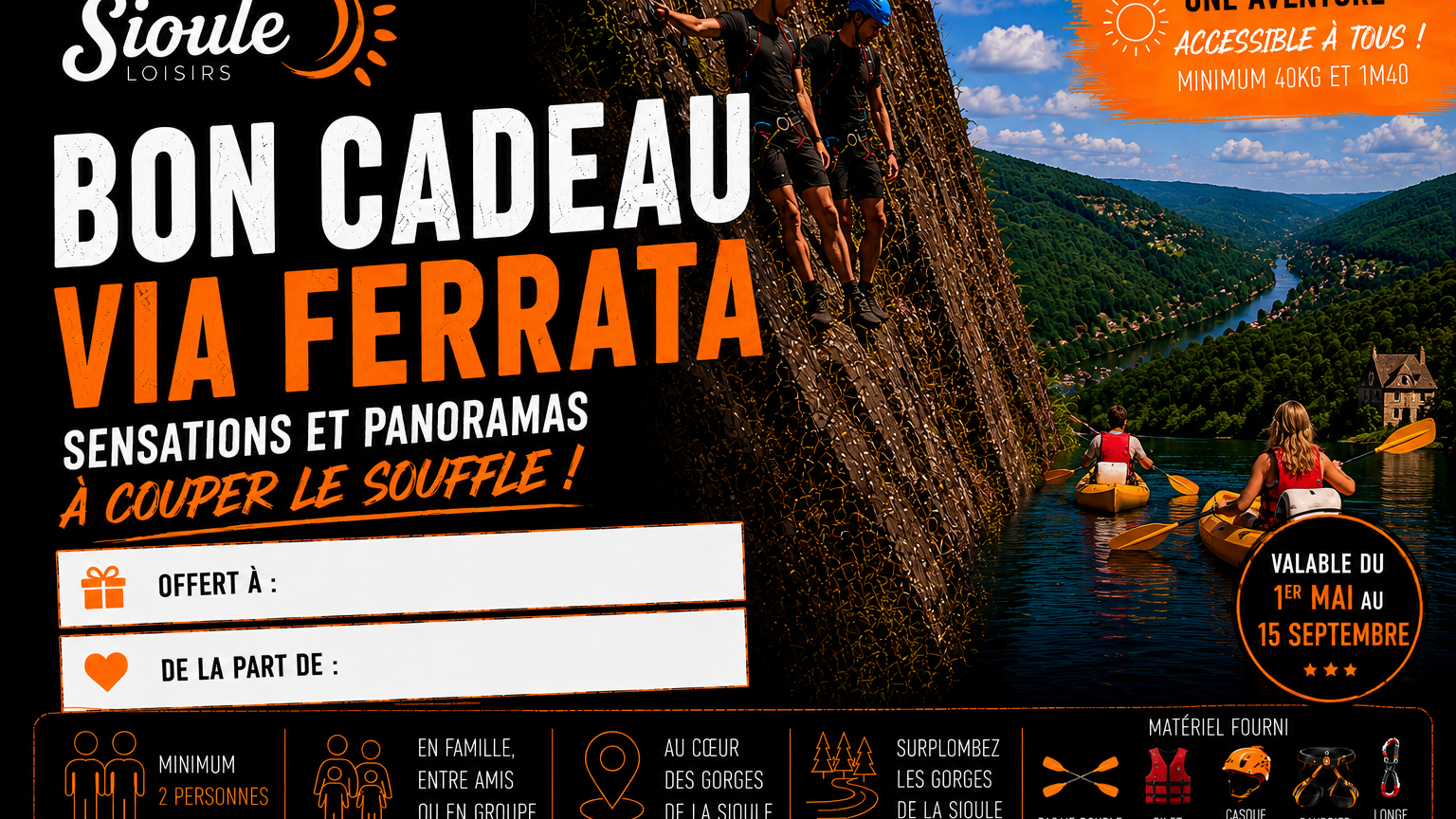 bon cadeau résaligne via ferrata
